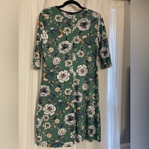 Floral Green Dress
